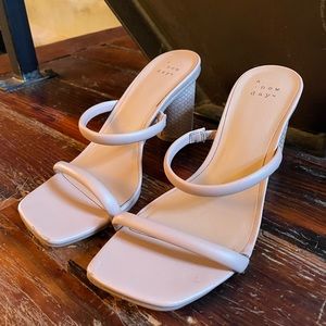A New Day (Target) nude strappy heels